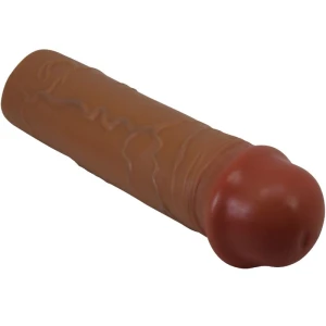 PRETTY LOVE - NILE PENIS SLEEVE Z PRZEDÅUÅ»ENIEM 2,5 CM MULATTO